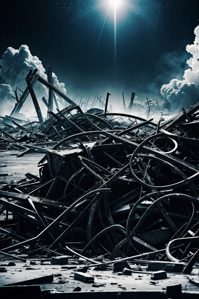 Album Cover Cold Tones Chaos Destruction Chaos Simple Music
