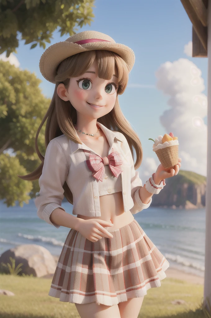 girl in a bikini eating an ice cream cone, eating ice cream, in a bikini, angela white, giorgia meloni, katy perry, in bikini, eating ice - cream, wearing spandex bikini, ice cream on the side, bikini, ice cream, wearing a bikini, candid photo of dirty, shiny plastic bikini, candid shot, cone, 1 girl, solo,in a green dress standing by a wall,portrait of female idol