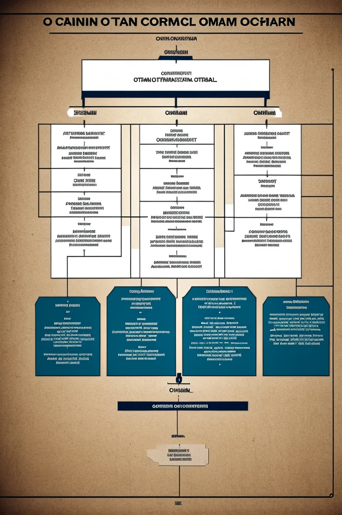 A chain of command organizational chart