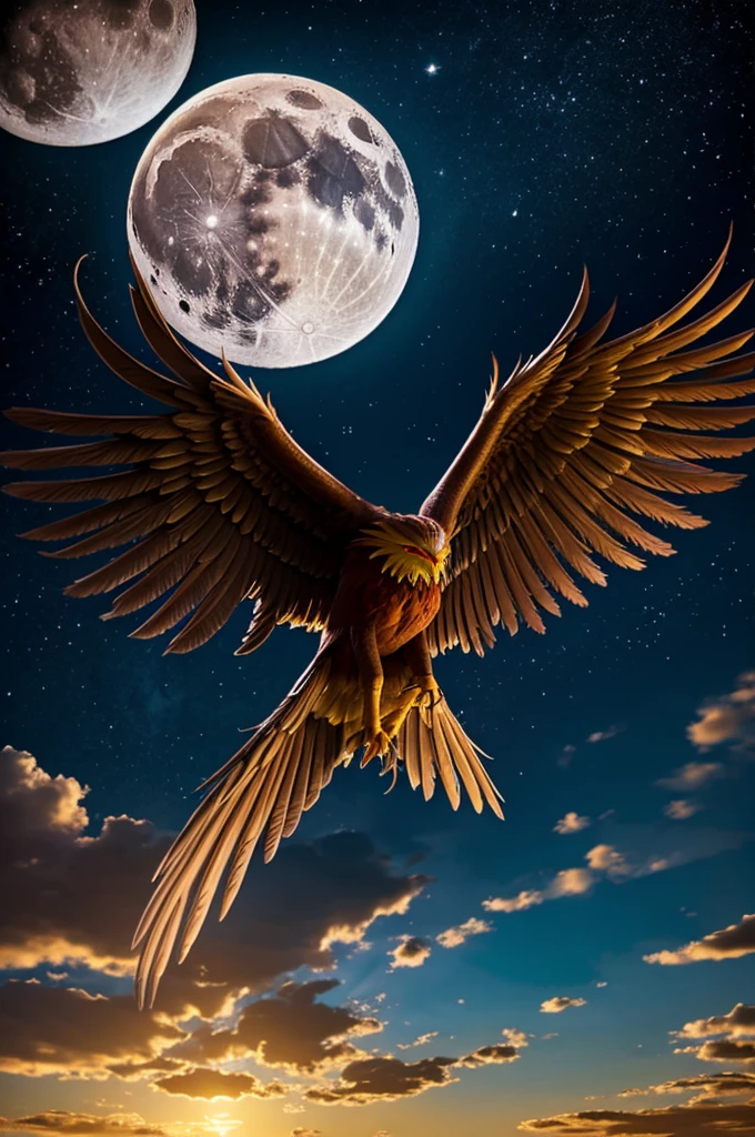 Phoenix created by the moon