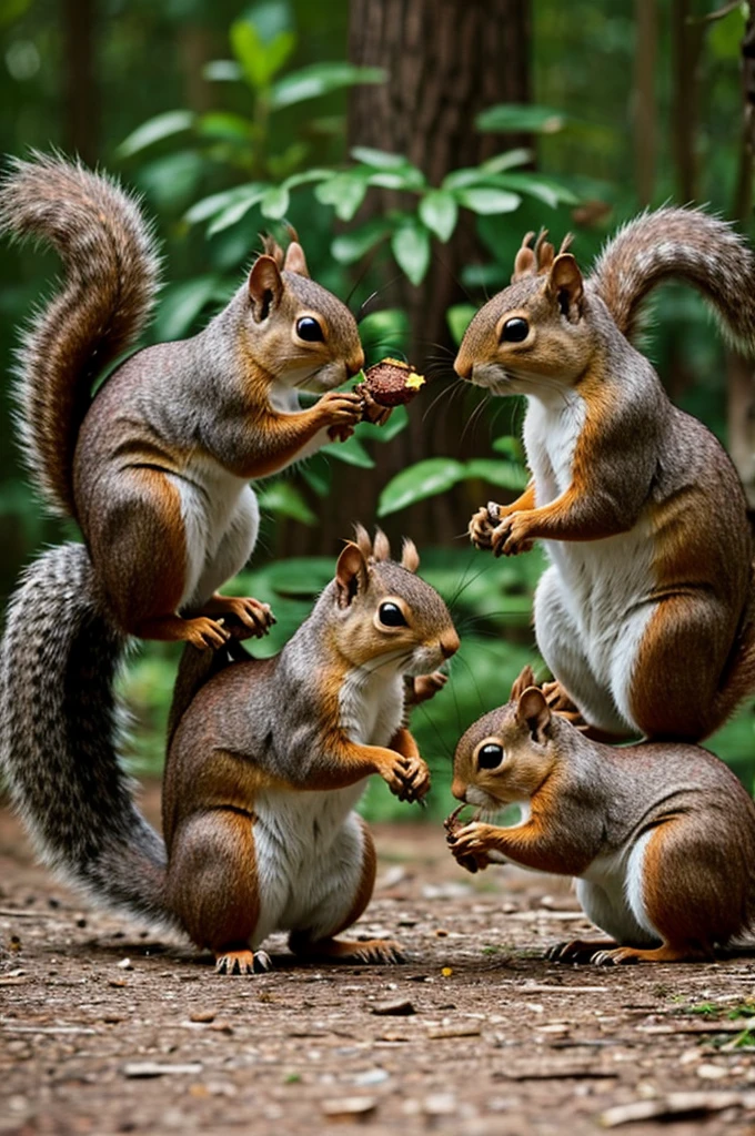 Squirrels eating humans
