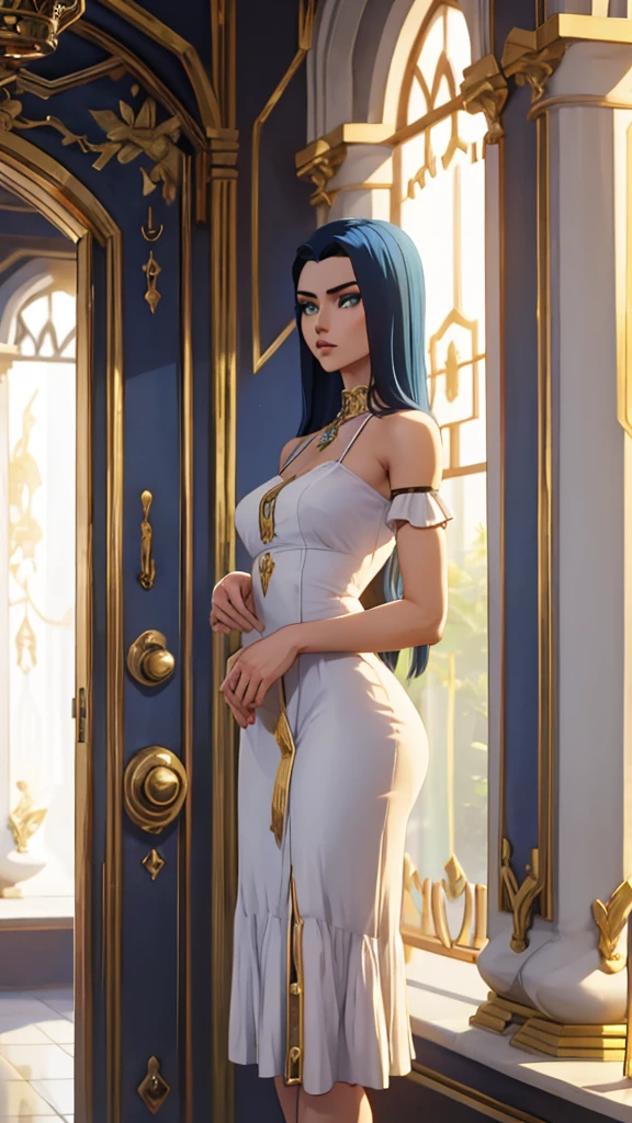 A beauty woman in a fantastic space., White and gold tight micro dress., 98k, {{Masterpiece}}, Best Quality, high quality:1.4), {{[[front look}}, Look like_contact, Various poses)]], very pretty face, and very pretty Look likes, pretty pictures, beautiful images, {{whole whole body}}, {{{{{{{{long legs}}}}}}}}, {{{{slim and sexy body}}}}, {{{{{{tall woman}}}}}}, {{177 cm tall}}, Alone, beautiful, beautiful, adorable, pale skin, {{German girl from 18 to 22 years old.}}, look beautiful German girl and blue Look likes or green Look likes with platinum ), Nordic German girl, {{{{{{{{{{whole body}}}}}}}}}}, {{{{{{{{{{high_heels}}}}}}}}}},