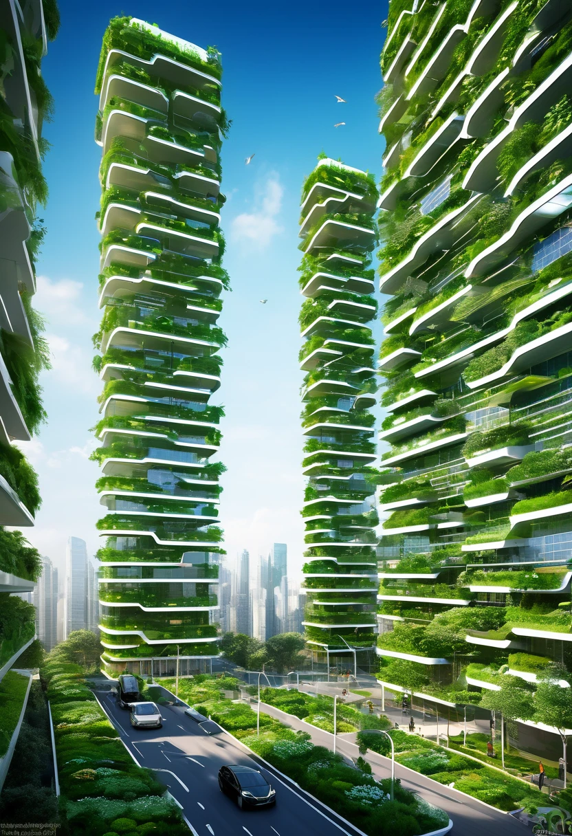 Lush green skyscrapers with vertical gardens
Glow-in-the-dark solar-powered roads
Smart air-purifying urban park with interactive installations
Automated urban farm with vertical hydroponics
Intelligent traffic network with autonomous electric vehicles
Sustainable futuristic cityscape with eco-friendly design
Harmonious blend of nature and technology, vibrant and innovative
Vibrant greens, clear blue skies, warm sunlight, and soft evening glow
