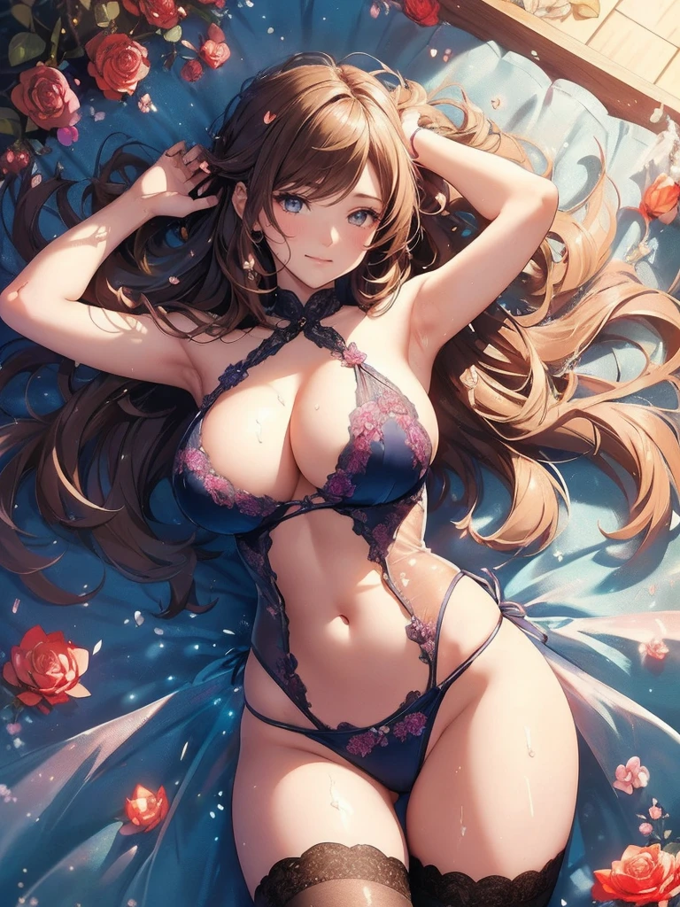 最high quality、1 beautiful woman,Like Fujiko Mine ((sleep on your back,))Swimwear、 Sleeping in the pool、View from the front、Lying down in the pool、Wet、Beautiful groin、In the water、Lying on its back on the water, looking at you、、detailed groin、、Blushing、、Ecstasy、Beautiful thighs、Filled with red roses、 E.G: Worst quality ,flower fractal fine art、Fill the screen with flowers、Bigger on the screen、Lie on your back and face this way、Beautiful Eyes、lie on flower,s Water, 、Fairy tale、Märchen Beautiful Eyes,High-definition depiction, Realistic, 8K, Unity, , light smile, Beautifully and vividly drawn, , Beautiful, beautiful, clear skin、sexly see-through swim suit,比基尼、 ,sexly 、Ecstasy、 Raise your arms behind your head, Romanticism,mosquito。 The most beautiful form of chaos, Mr..々Farbe, Intertwined flowers, P article,Magical gentle light,smile,sexy,image quality、masterpiece、Beautiful Face、Super beautiful woman((Big breasted 22 year old office lady、Bust 120,Beautiful long ironed hair、Brown Hair、height: 165cm。、sexy、Esbian、high quality、Beautifully decorated body stockings、Visual Arts、最high quality、1 woman E.G: Worst quality ,Flower fractal art、、Beautiful radiance,High-definition depiction, Realistic, 8K, Unity, , light smile, Beautifully and vividly drawn, , Beautiful, beautiful, clear skin、sexly ((see-through 比基尼,))Countless rays of light pouring down, Swirling Light, , Raise one arm above your head, Intense light is emitted from the magic flower circle front of the girl. Romanticism,: The most beautiful form of chaos, Mr..々Farbe, Intertwined flowers, Particle,magical gentle light,smile,sexly,image quality、masterpiece、Beautiful Face、Super beautiful woman((Big breasted ,Beautiful 、sexly、Esbian、、high quality、Visual art、Written boundary depth、、、universe、Happy smile、、、elegant、ticker beautiful decorative、、magic、、Beautiful bed、A kind smile、wonderful、Fluttering petals、、Cultivate fantasy、、Mystery light Lots of flowers、、art、art,mystery,Ultra-high resolution,atmosphere 最high quality、((sleep on your back))