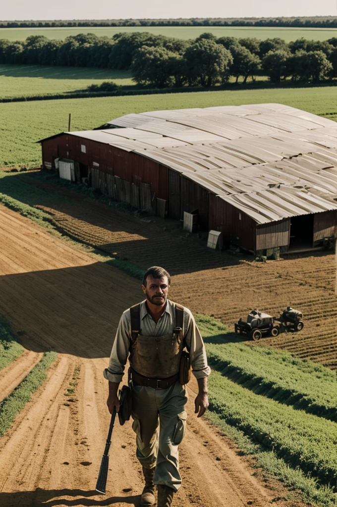 Man leaves his farm to go to war