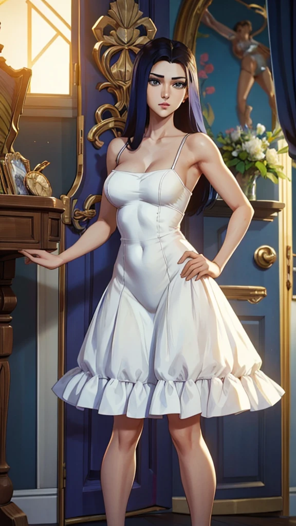 A beauty woman in a fantastic space., White and gold tight micro dress., 98k, {{Masterpiece}}, Best Quality, high quality:1.4), {{[[front look}}, Look like_contact, Various poses)]], very pretty face, and very pretty Look likes, pretty pictures, beautiful images, {{whole whole body}}, {{{{{{{{long legs}}}}}}}}, {{{{slim and  body}}}}, {{{{{{tall woman}}}}}}, {{177 cm tall}}, Alone, beautiful, beautiful, adorable, pale skin, {{German girl from 18 to 22 years old.}}, look beautiful German girl and blue Look likes or green Look likes ), Nordic German girl, {{{{{{{{{{whole body}}}}}}}}}}, {{{{{{{{{{high_heels}}}}}}}}}},