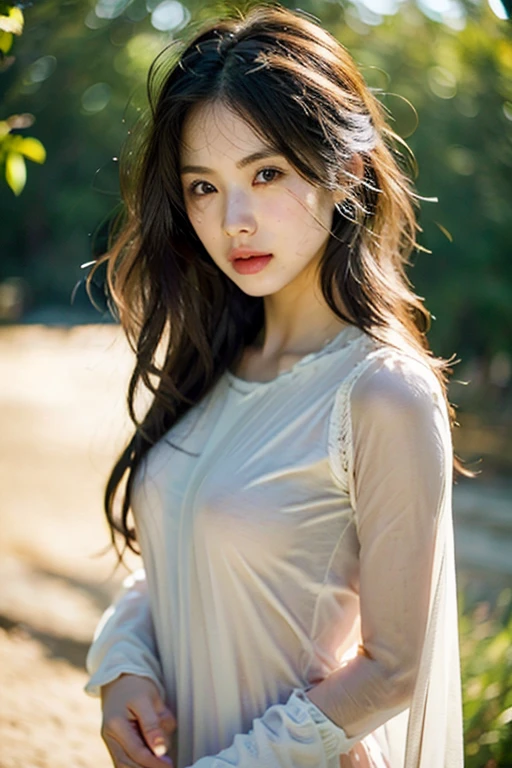 a beautiful Taiwanese girl, 22 years old, extremely detailed face and eyes, beautiful skin, delicate facial features, long silky hair, serene expression, photo-realistic, 8k, hyper detailed, masterpiece, natural lighting, warm color tones, elegant, soft focus, detailed background, intricate details