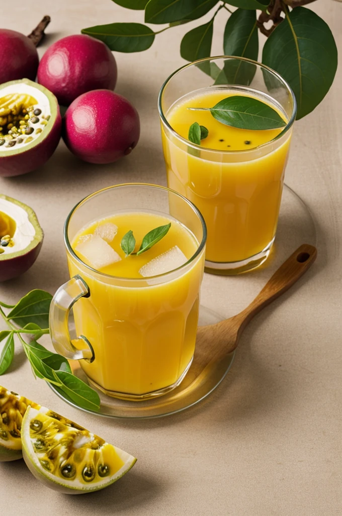 Logo of a passion fruit juice company