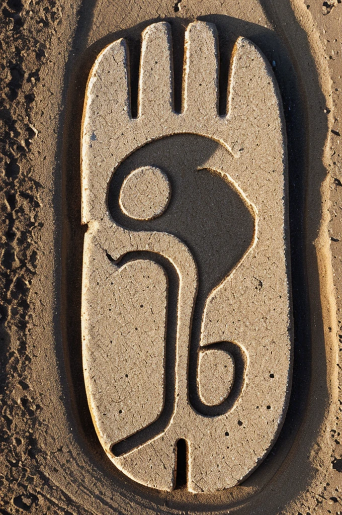 Human footprint icon with number 2