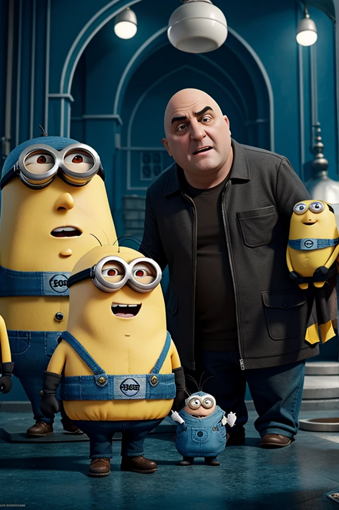 Gru with popy despicable me 4