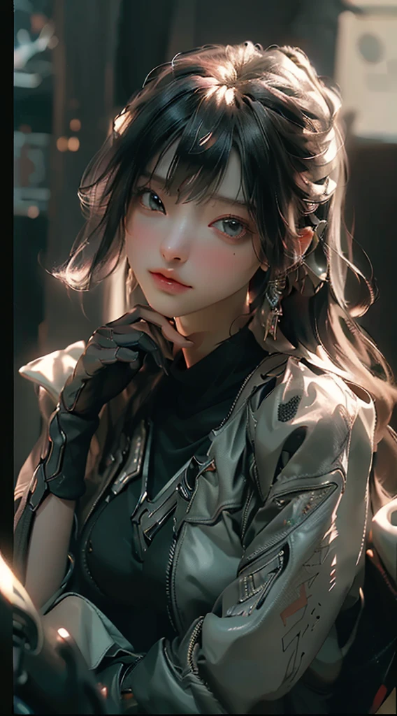 ((Best quality)), ((masterpiece)), (detailed:1.4), 3D, an image of a beautiful cyberpunk female,HDR (High Dynamic Range),Ray Tracing,NVIDIA RTX,Super-Resolution,Unreal 5,Subsurface scattering,PBR Texturing,Post-processing,Anisotropic Filtering,Depth-of-field,Maximum clarity and sharpness,Multi-layered textures,Albedo and Specular maps,Surface shading,Accurate simulation of light-material interaction,Perfect proportions,Octane Render,Two-tone lighting,Wide aperture,Low ISO,White balance,Rule of thirds,8K RAW,