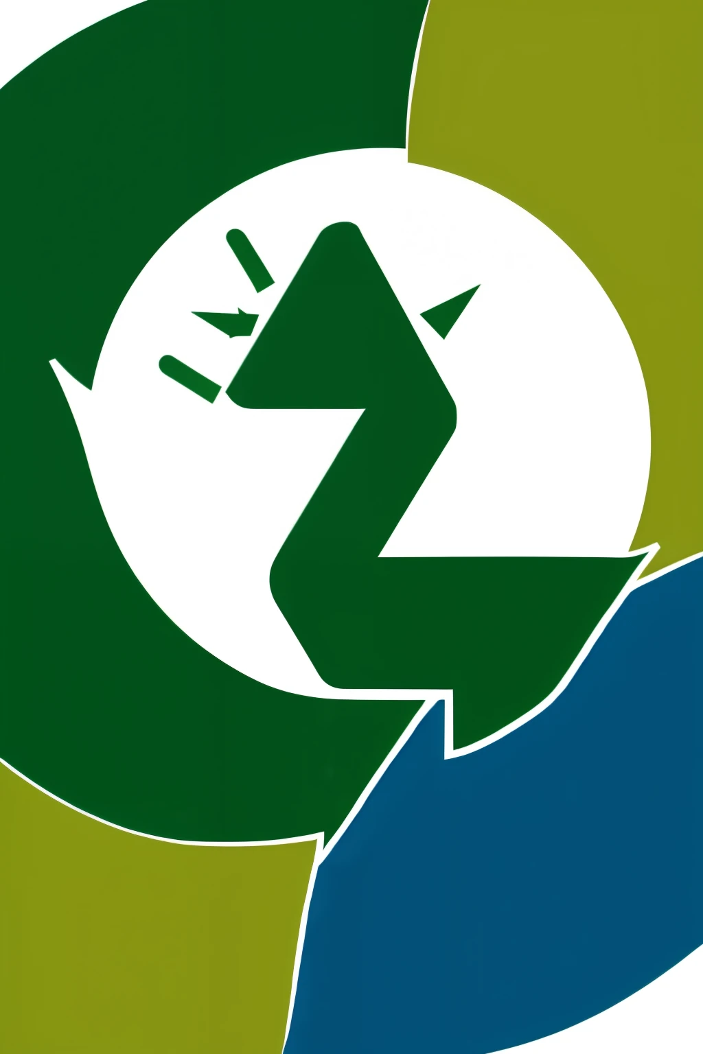 a logo for a recycling group that says .reduce, reuse, recycle