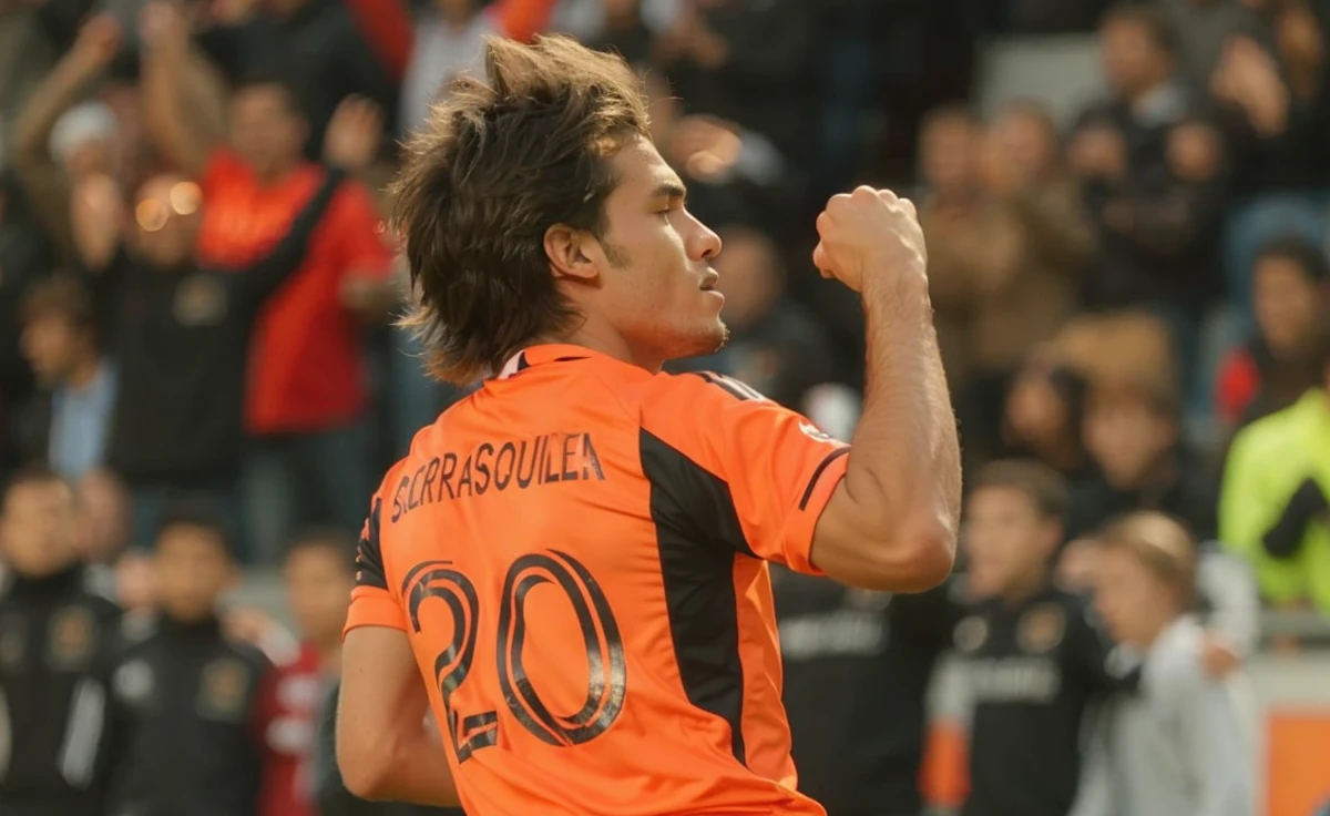 Soccer boy, backwards