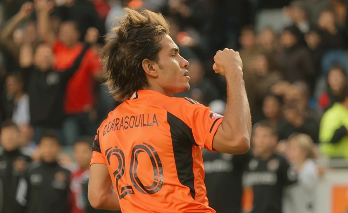 Soccer boy, backwards

