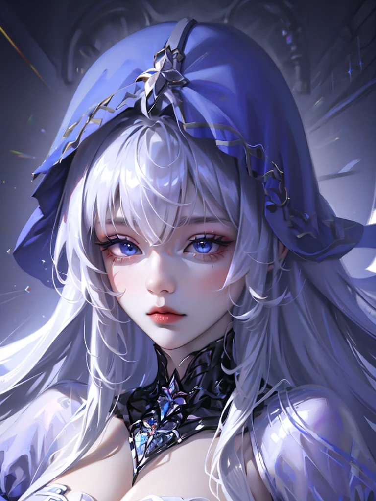 Unbeatable beauty, Skin is firm and shiny, bangs between eyes, Shiny straight beautiful platinum blonde, Silky extra long straight hair, Eyeliner, Sexy beautiful innocent 14 year old, HD big big beautiful bright blue eyes, beautiful cute girl, baby face, short sleeve