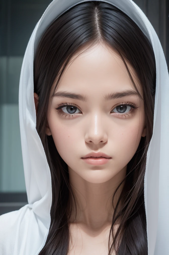 Reflective female face