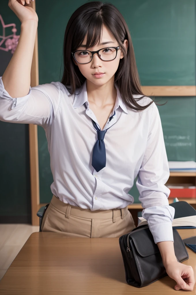 A super intelligent male teacher