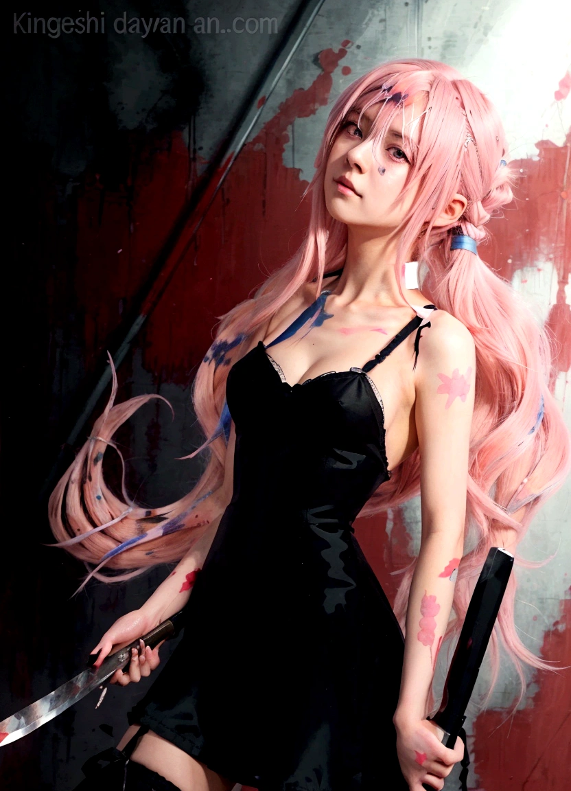 anime girl with pink hair walking in a city street, human anime girl, anime girl, anime styled digital art, stylized urban fantasy artwork, mirai nikki, inspired by Jin Homura, anime girl wearing a black dress, epic anime style, in style of artgerm, advanced digital anime art ”, anime style artwork, anime style 4 k, anime in fantasy style