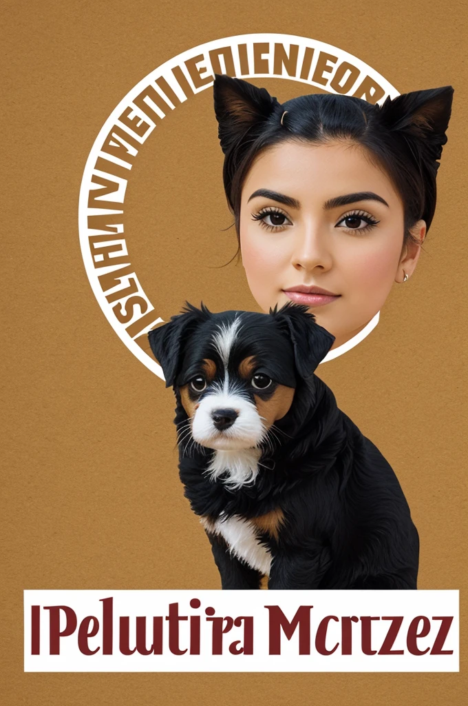 Create a logo that says Peluquería Martínez