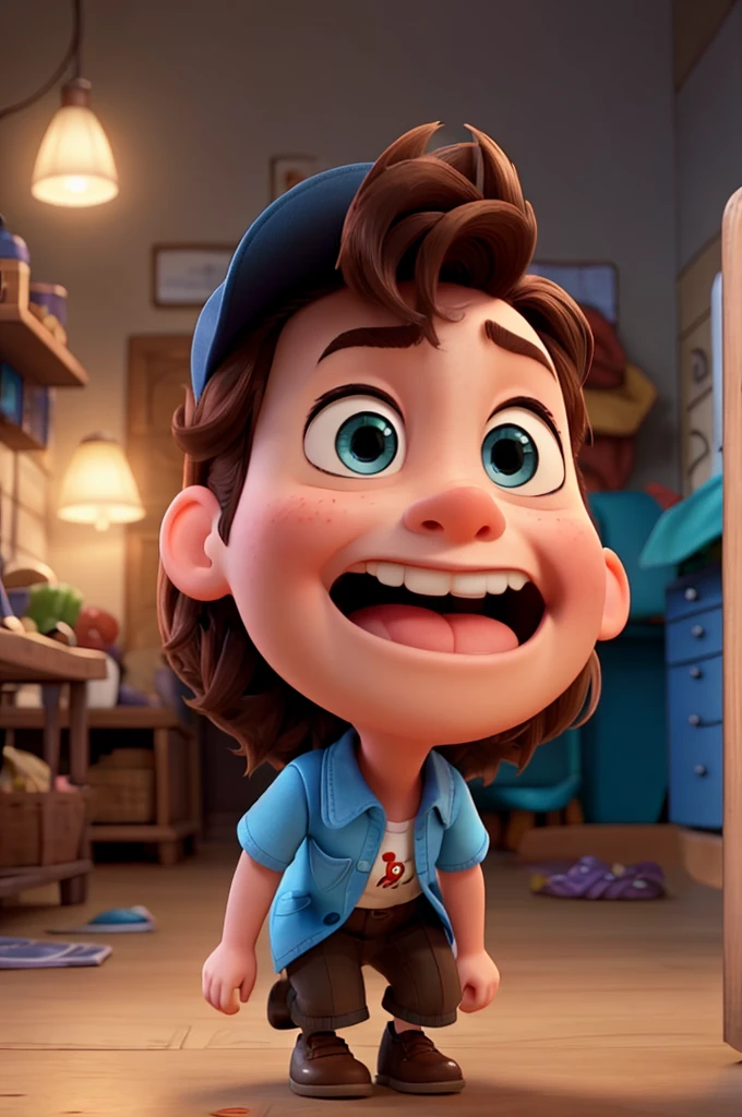 I want a photo of an emotion from the pixar movie. It&#39;s one with black hair, red skinned 