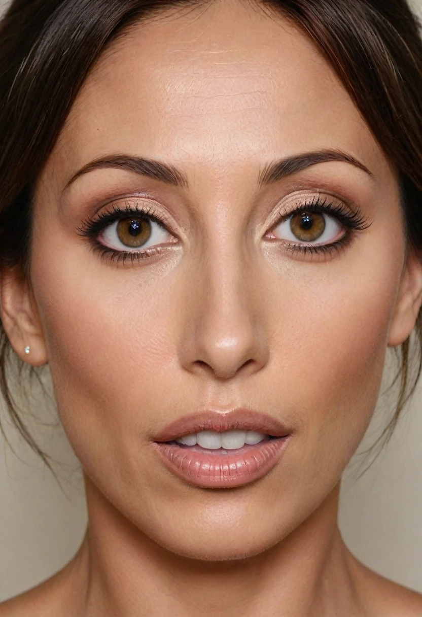 A beautiful detailed portrait of Natalie Imbruglia, hyperrealistic, stunning details, oval face, almond-shaped eyes, perfectly arched eyebrows, slender nose with delicate nostrils, high prominent cheekbones, full sensual lips, strong defined jawline, elegant pointed chin, flawless porcelain skin, natural lighting, photorealistic, 8k, ultra-detailed, masterpiece