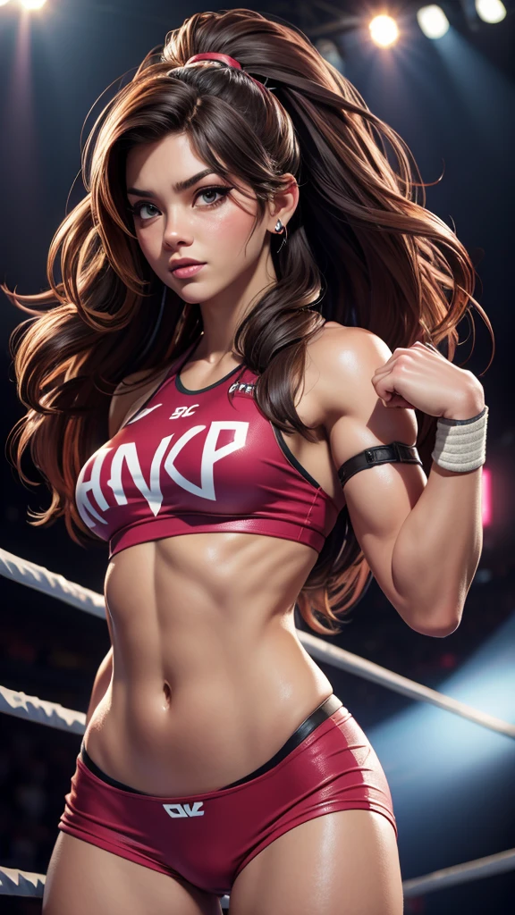 WWE female wrestler, beautiful and very strong