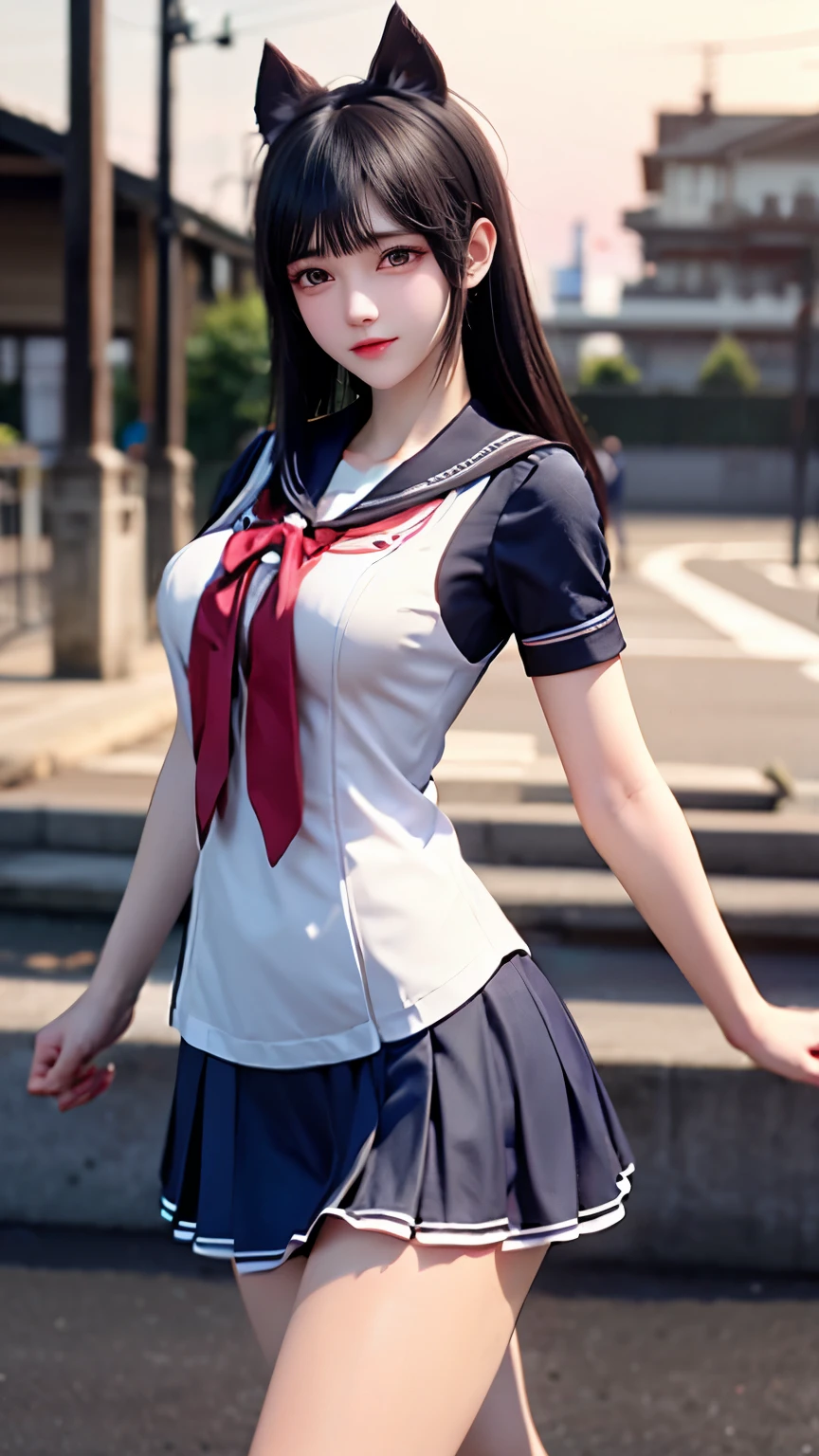 (Very delicate and beautiful:1.2)super model,,Big Breasts,Beautiful breasts,voluptuous,【bike shorts】,,【3girls】,,Highest quality, High resolution, 8K,mini skirt,Sailor suit,Kick in a hurry