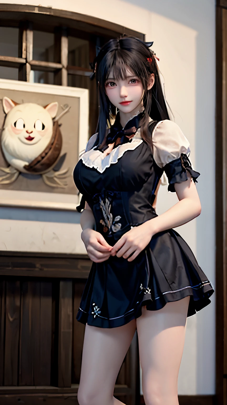 (Very delicate and beautiful:1.2)super model,,Big Breasts,Beautiful breasts,voluptuous,【bike shorts】,,【3girls】,,Highest quality, High resolution, 8K,Kick in a hurry,Maid clothes,mini skirt.Three Girls