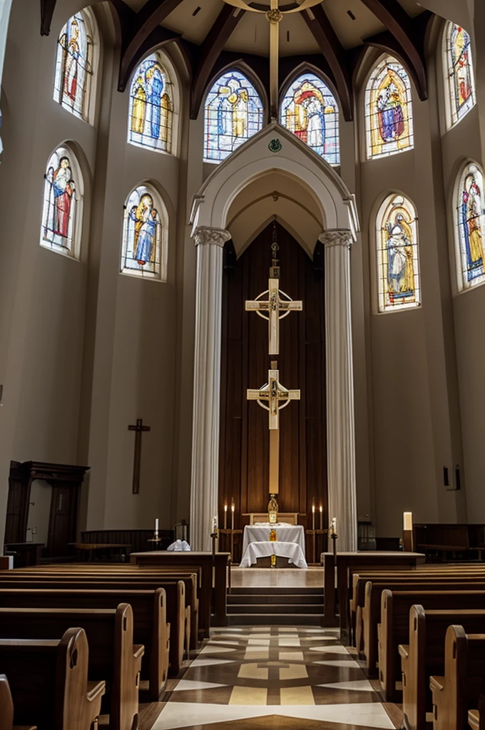 creates a eucharist at the mass next to the tabernacle