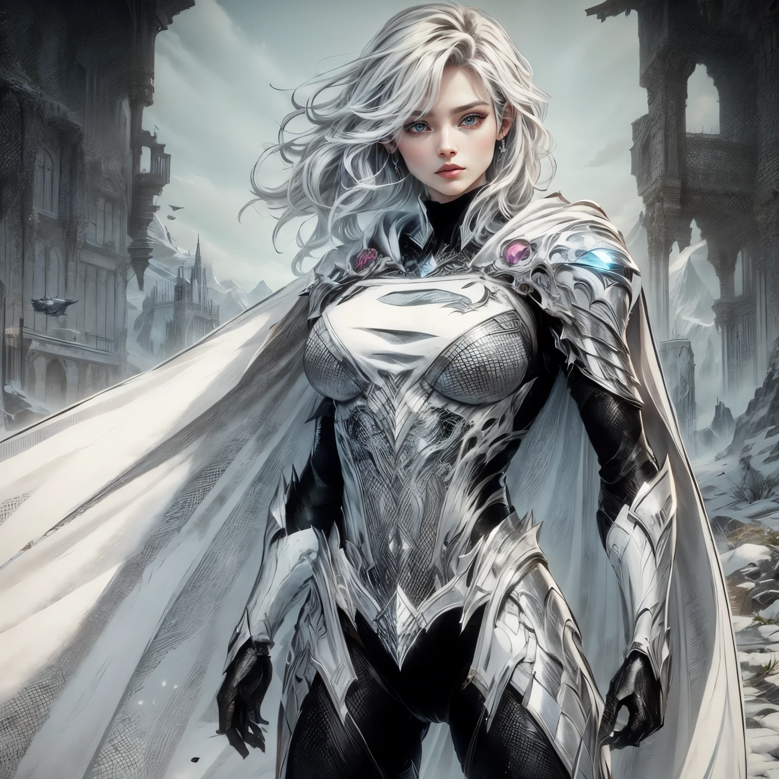 Asgard,Valkyrie,muscular woman, Lady Knight,anatomical correct,epic fantasy digital art,Masterpiece artwork,8K,high definition resolution,detailed drawing,Quality Superior,, Epic composition, muscular body