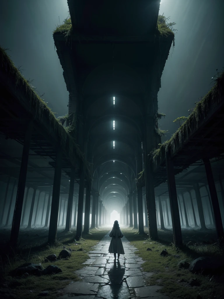 Imagine the Threshold as a vast territory of darkness and dense fog, with a heavy and oppressive atmosphere. The sky is perpetually cloudy, with dark and turbulent clouds, obscuring any glimmer of light. The soil is arid and rocky, covered in sparse, twisted vegetation, as if nature itself were suffering.
When walking through this region, you see spirits wandering aimlessly, with expressions of deep sadness and regret. Your clothes are worn out and dirty, reflecting the state of their souls. Some spirits gather in small groups, murmuring to each other, while others remain isolated, Lost in your own thoughts.
Ruined structures dot the landscape, memories of past lives and mistakes made. Dark and decaying buildings, with walls covered in moss and cracks, seem to emerge from the ground as silent witnesses of the suffering present there.
Lakes with dark, turbid waters appear sporadically, reflecting only the darkness around. The air is thick and difficult to breathe, charged with a sense of despair and desolation.
However, In the midst of this darkness, there are scattered points of light. Enlightened spirits, with soft and glowing auras, walk among the disembodied, offering words of comfort and guidance. These spiritual mentors are beacons of hope, guiding suffering spirits towards paths of reflection and self-improvement.
in some areas, it is possible to see portals or passages to higher spiritual colonies, shining with a welcoming light. These portals represent the promise of redemption and evolution, inviting spirits to leave their pain behind and move towards a brighter future.