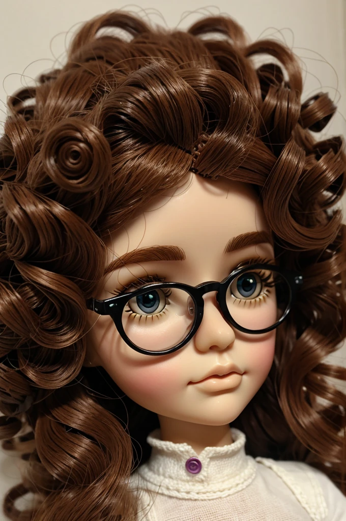 blythe dolls curly skin and glasses