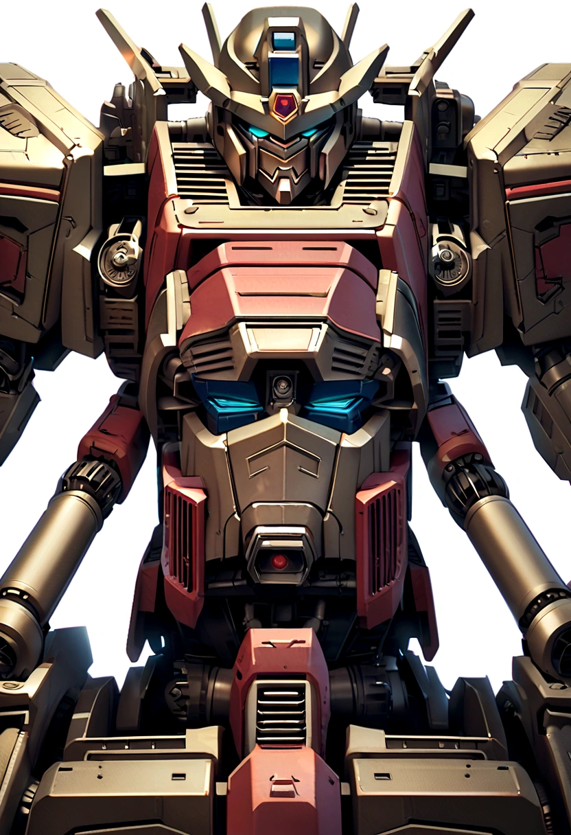 Ancient Aztec robot look like transformers, Optimus prime, full body 