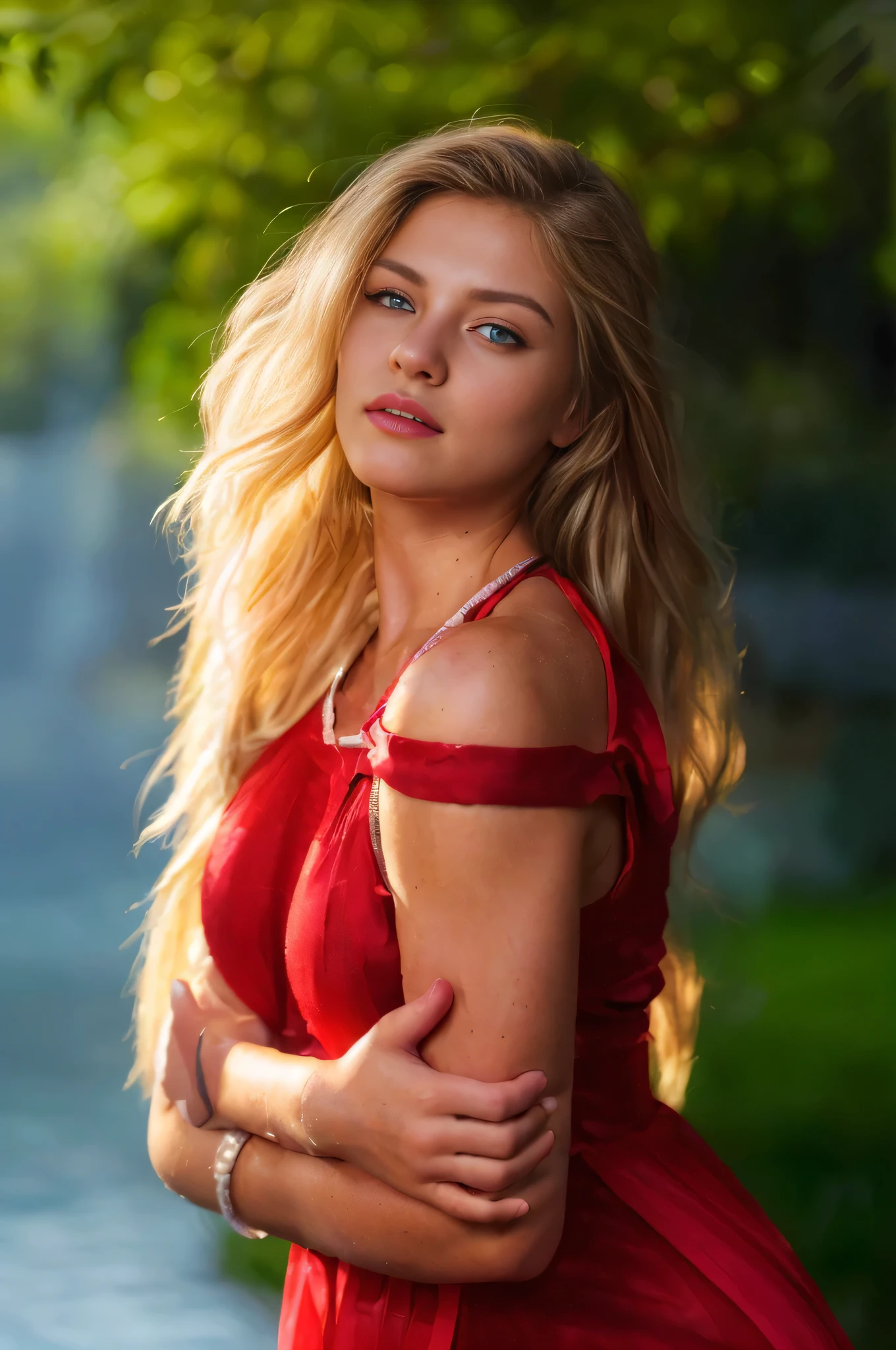 (best qualityer, ultra detaild) , (high resolution skin texture) , ( ultra realistic image resolution) , blonde woman with light green eyes looking at viewer (Ultra Realistic Detail) , (photorealistic:1.4), detailed gorgeous face
