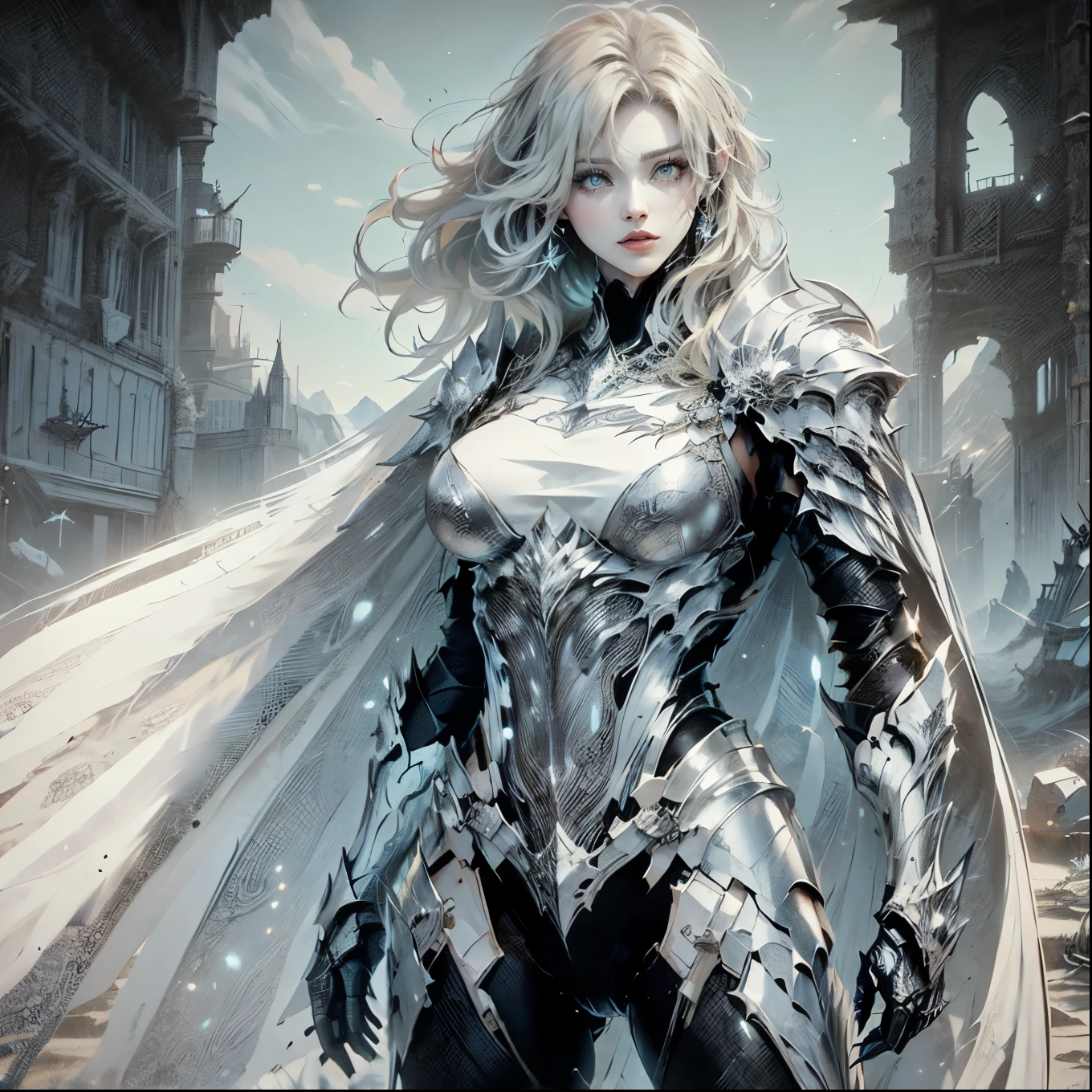 Asgard，Valkyrie，muscular woman, Lady Knight，anatomical correct，epic fantasy digital art，Masterpiece artwork，8K，high definition resolution，detailed drawing，Quality Superior，, Epic composition, muscular body