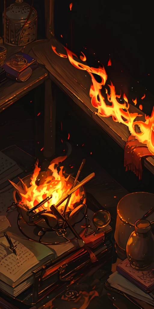 Bonfire Emotional landscape Realistic flames