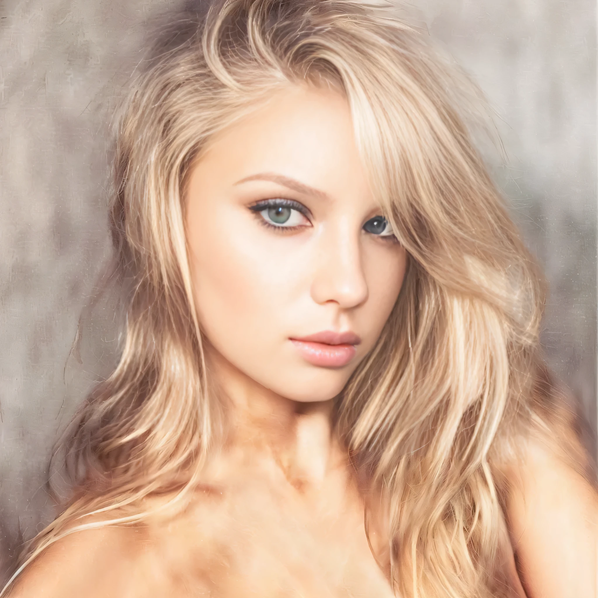 Best texture, high quality, ultra HD, 8K, blonde teenage girl nude pubic hair posing magazine cover 