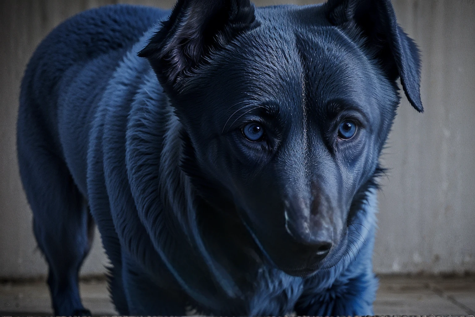 eyes of a blue dog