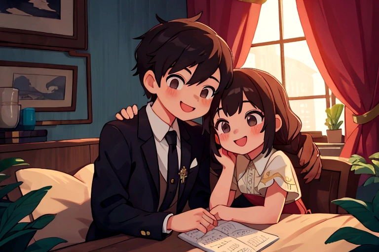 boy,girl,A good friend,smile