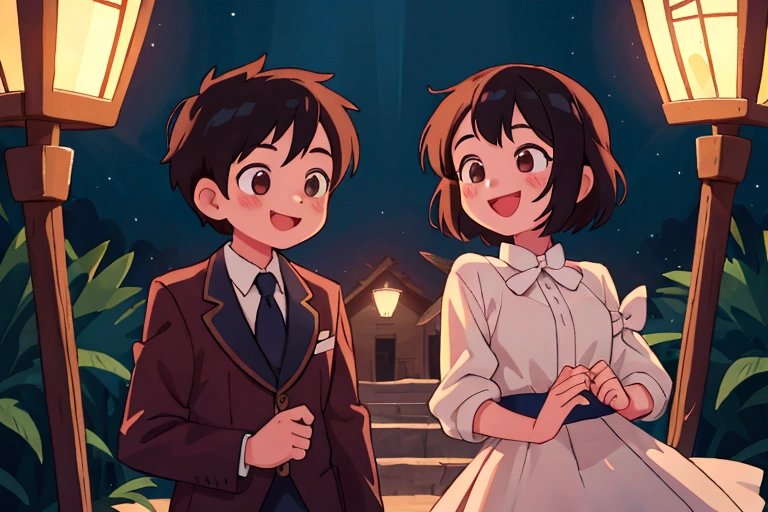 boy,girl,A good friend,smile
