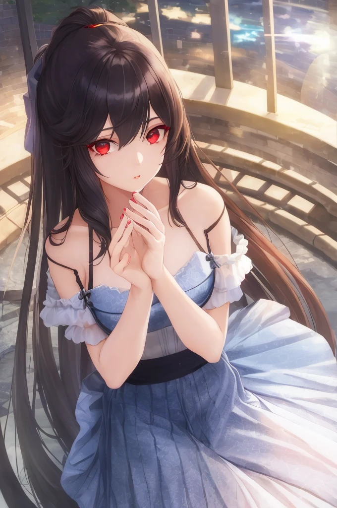 1 girl, beautiful girl, Body length 170cm, 18 years, (by rubio, side hairstyle) , (Red eyes), realist eyes, beautiful and sharp eyes), men&#39;s clothes, motorcycle clothing, big breasts , (8K Wallpaper), (street wallpaper) 8k, alto quilty, realist, beautiful realist, cool details, photo and gross, realist clothing, black fur, realist hair, realist eyes, Light and cool lighting, photo realist, cel shading, Gel lighting, ultra details, ((Riding a bicycle on the street)), (in the morning)