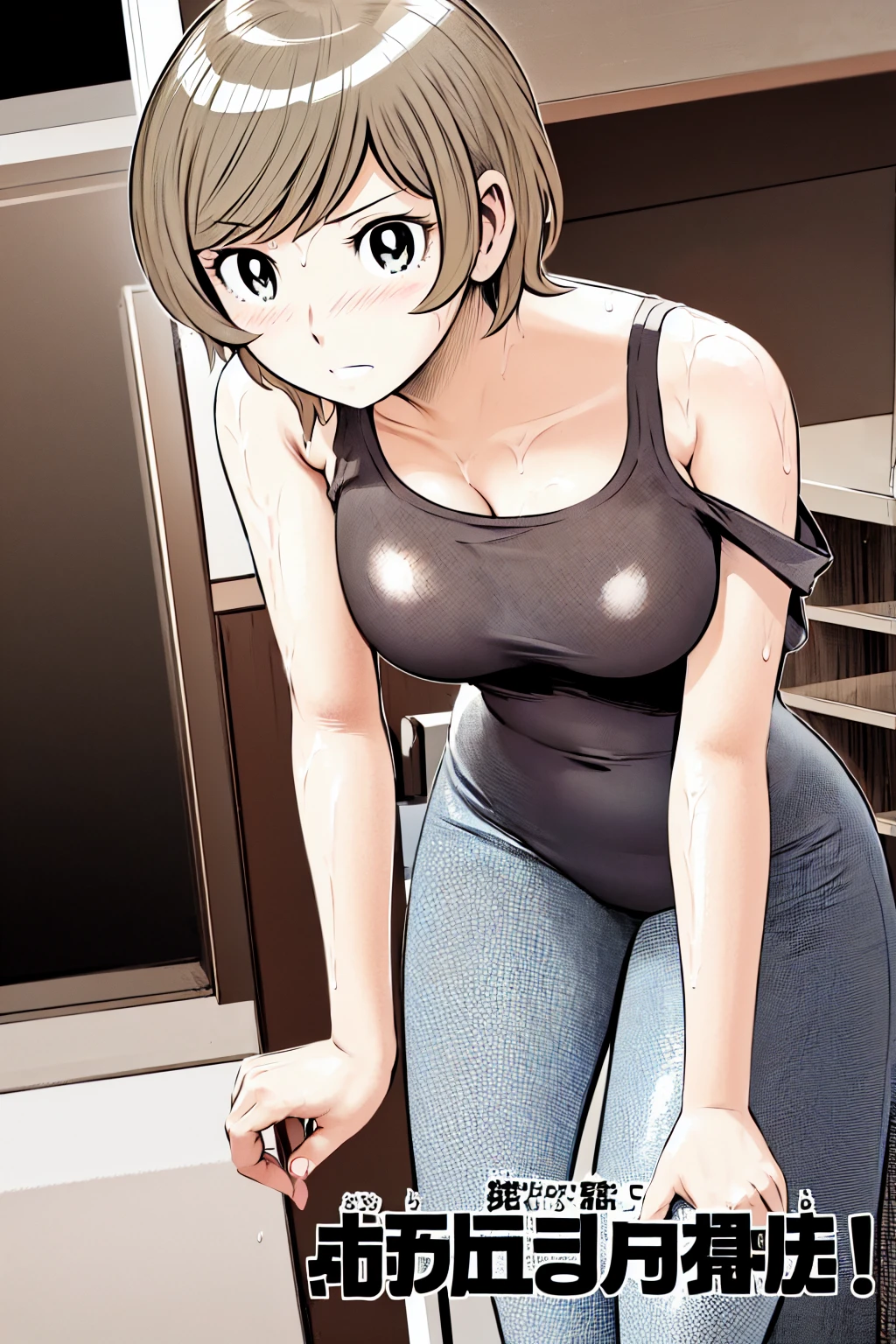 
Blonde, (short hair:1.2)、((Illustration of a person))、Big Breasts、
View your viewers,, (Highest quality:1.3),blue eye star piece、Highest quality)、Highest quality, Ultra-high resolution, (((masterpiece))), alone, Sweat、Big eyes、Big Breasts、One Girl, Front view、Embarrassed face、Bronze colored hair、((short hair))、One Girl, alone, blush, Big Breasts,
Bare arms, Wet, Pool, 青いSchool Swimsuit, Thighs, Place your arms at your sides, Bare arms, Cowboy Shot, Are standing, School Swimsuit,bite、High Leg、mansuji、Boobs exposed、Nipples、Shoulder straps fall、One side off-shoulder、Breast Exposure、Happenings