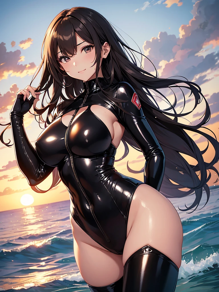 Beautiful Woman Height 170cm、Beautiful hair flutters in the wind、So that your hair will flow beautifully and strongly、strong、、Bust 120cm、Big Breasts、
Beautiful bodystocking underwear,(( sexy body suit latex)) strong wind、Sunset、Ocean、body stocking,swim wear, Beautiful thighs、Beautiful Skin、detailed groin、Huge beam rifle、intense、I was captured by the enemy and had my hands and feet tied.、Female soldier、machine-gun、Holding a firearm、Armament、Soldier、laser weapon、future world、Science fiction movies、Fight、intense、action、My hair flutters in the wind、My hair spreads in the wind、beautifully!Hall々and!Anger、
Light 黒Brown Hair A friendly smile 、magic Masterpiece Night Magic sexy, extremely beautiful 22歳 Big Breasts Beautiful Eyeagical gentle lighting cowboy shot ,Beautiful decoration、Imprisoned、Detained、Science fiction movies、hard boiled