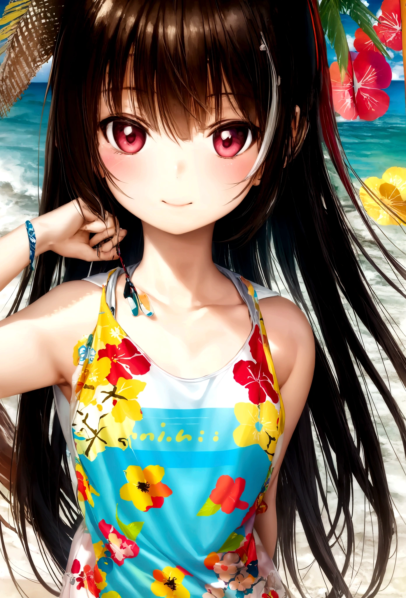 tshirt design, rzminjourney, Vector art, summer design, Hot as Hawaii