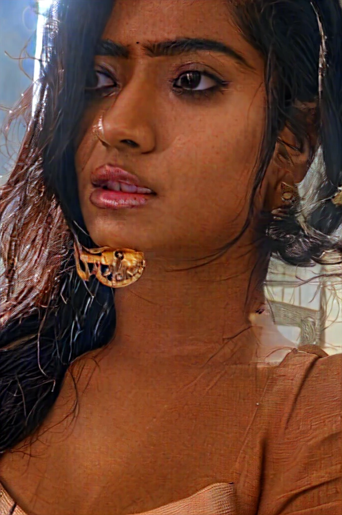 most beautiful Tamil girl full nude pussy goddess gods rays portrait close up shot ultra-realistic beautiful face