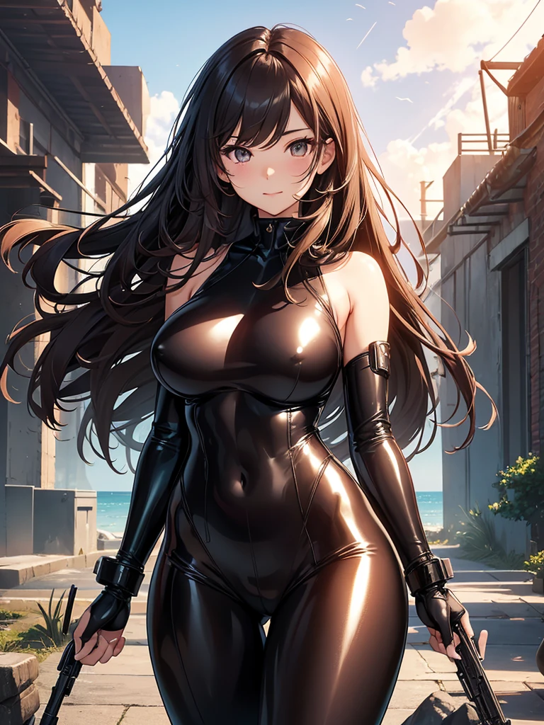 Beautiful Woman Height 170cm、Beautiful hair flutters in the wind、So that your hair will flow beautifully and strongly、strong、、Bust 120cm、Big Breasts、
Beautiful bodystocking underwear,(( sexy body suit latex)) strong wind、Sunset、Ocean、body stocking,swim wear, Beautiful thighs、Beautiful Skin、detailed groin、Huge beam rifle、intense、I was captured by the enemy and had my hands and feet tied.、Female soldier、machine-gun、Holding a firearm、Armament、Soldier、laser weapon、future world、Science fiction movies、Fight、intense、action、My hair flutters in the wind、My hair spreads in the wind、beautifully!Hall々and!Anger、
Light 黒Brown Hair A friendly smile 、magic Masterpiece Night Magic sexy, extremely beautiful 22歳 Big Breasts Beautiful Eyeagical gentle lighting cowboy shot ,Beautiful decoration、Imprisoned、Detained、Science fiction movies、hard boiled