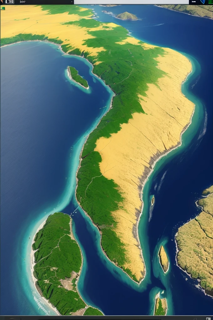 Brazil map in 3d