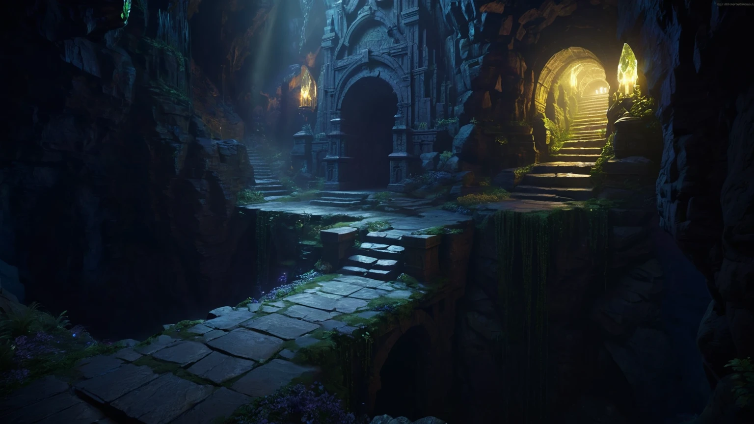 (by Greg Rutkowski: 1.2, dark fantasy), (extremely detailed CG unity 8k wallpaper, masterpiece, best quality, ultra-detailed, HDR:1.2), ((cavern, goblin liar, small tunnel, interior, isolated tunnel, dark tunnel ruin: 1.5, from final dungeon and dragons)), dark interior: 1.5, dark colors, dangerous atmosphere, extremely detailed, intricate, delicate, serene fantasy, dimed lighting, 8k, high quality