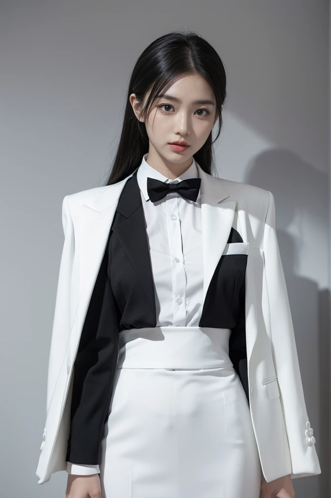 Black and white:Choose a black or white suit,Wear a simple white shirt inside。This combination never goes out of style,And it is easy to show professionalism and high-end。