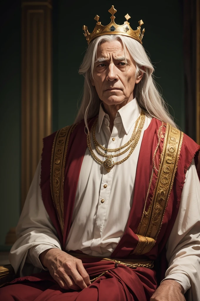 Sad Elderly King Solomon